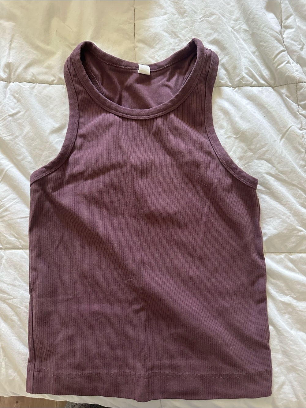 New Balance Women's Ribbed Tank Top in Plum